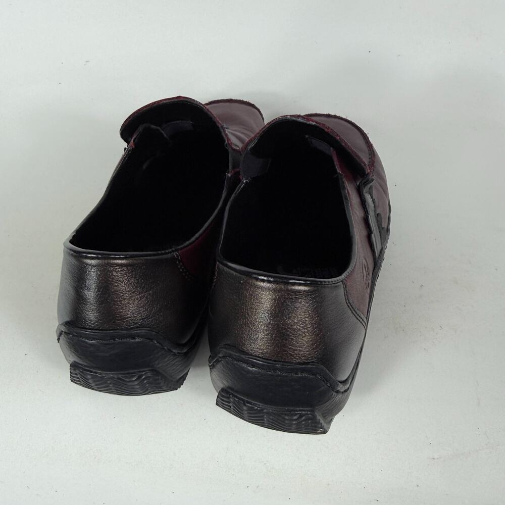 Rieker Celia 59 Loafers Women’s 7.5 Burgundy Leather Comfort Slip On Moccasin - Picture 7 of 10